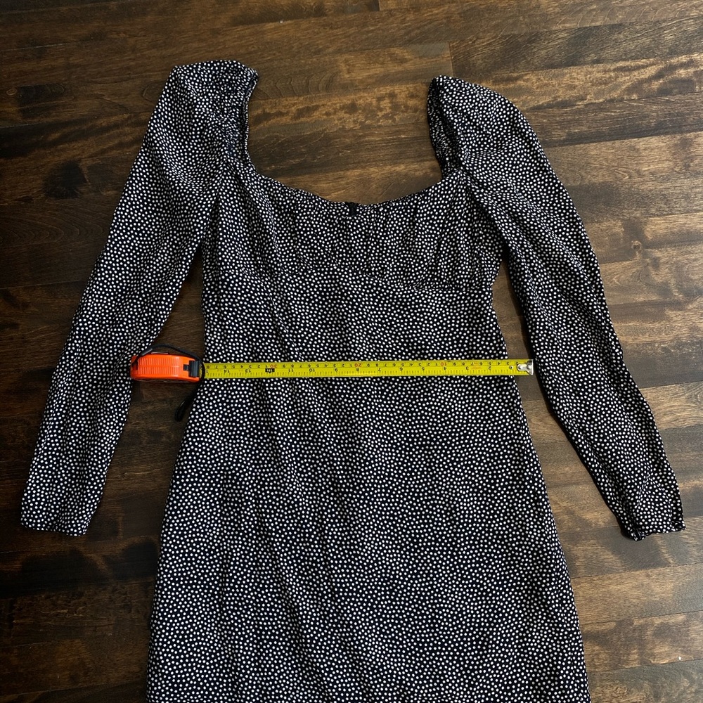 ZARA DRAPED POLKA DOT DRESS TRF - Picture 16 of 16